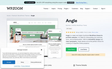 https://www.wpzoom.com/themes/angle screenshot