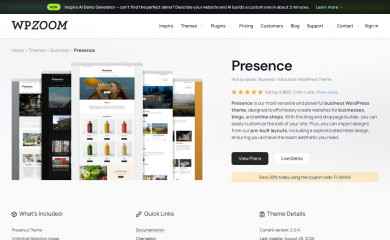 https://www.wpzoom.com/themes/presence screenshot