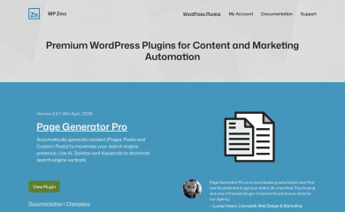 wpzinc.com screenshot