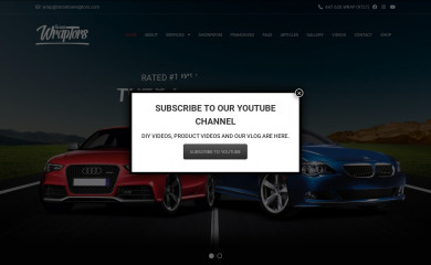 wraptorsinc.com screenshot