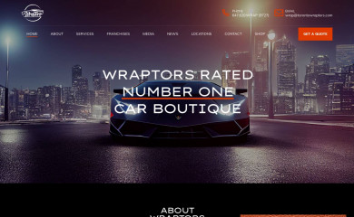 wraptorsinc.com screenshot