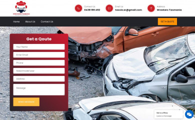 wreckerstasmania.com.au screenshot