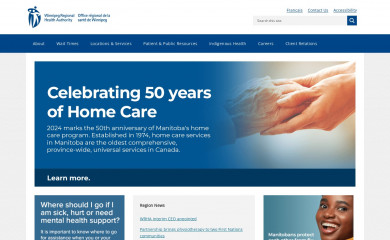 wrha.mb.ca screenshot