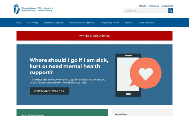 wrha.mb.ca screenshot