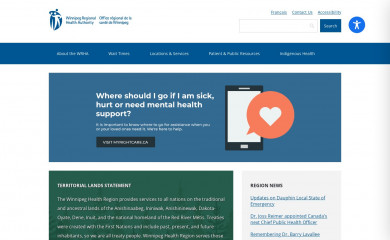wrha.mb.ca screenshot