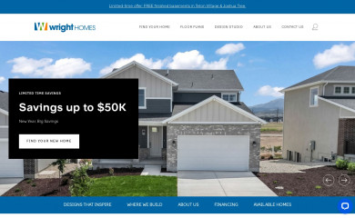 wrighthomes.com screenshot