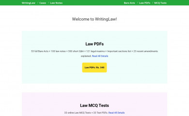 writinglaw.com screenshot