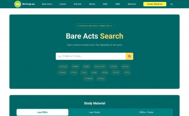 writinglaw.com screenshot