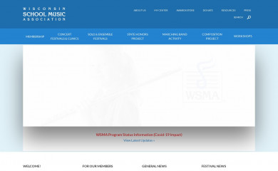 wsmamusic.org screenshot