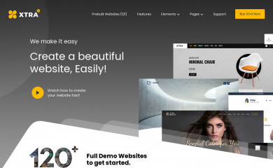 https://xtratheme.com/ screenshot