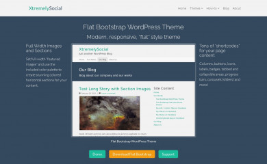 http://xtremelysocial.com/wordpress/flat/ screenshot