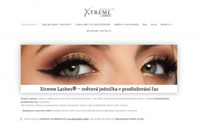 xtremelashes.cz screenshot