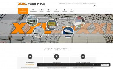 xxlponyva.hu screenshot