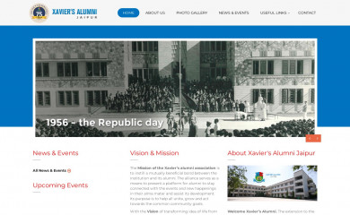 xaviersalumni.org screenshot