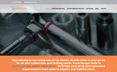 xcal.com.au screenshot