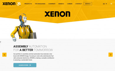 xenon-automation.com screenshot
