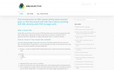 xmlobjective.com screenshot