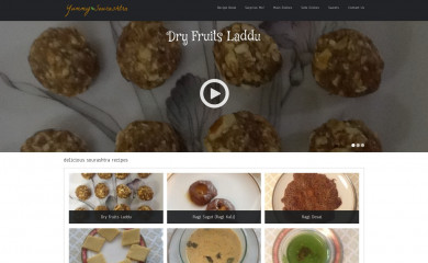 yummysourashtra.com screenshot