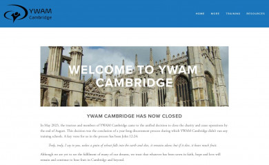 ywamcambridge.org screenshot