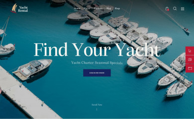 Yacht rental screenshot