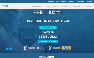 yachaytech.edu.ec screenshot