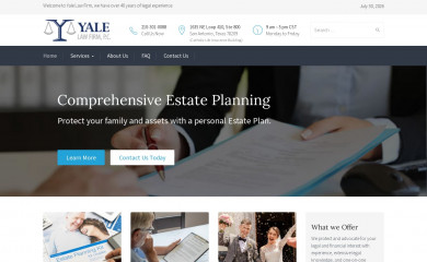 yalelawfirm.com screenshot