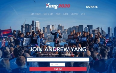 http://yang2020.com screenshot