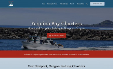 yaquinabaycharters.com screenshot