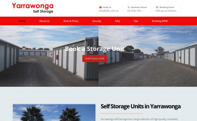 yarrawongaselfstorage.com.au screenshot