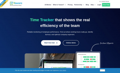 yaware.com screenshot