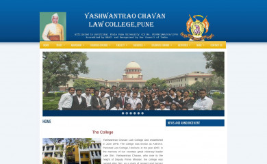 yclawcollegepune.org screenshot