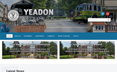 yeadonborough.org screenshot
