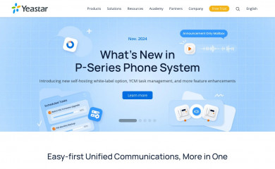 yeastar.com screenshot