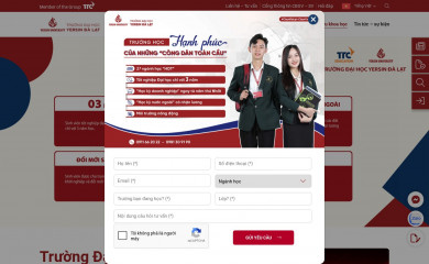 yersin.edu.vn screenshot