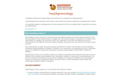 yes2agroecology.be screenshot