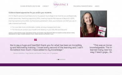 yinstinctyoga.com screenshot