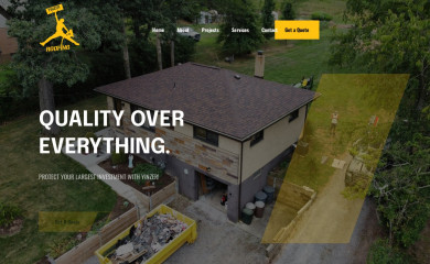 yinzerroofing.com screenshot