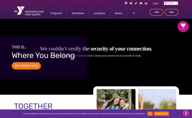 ymcafw.org screenshot