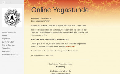 yoga-freiraum.de screenshot