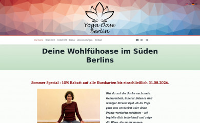 yoga-oase-berlin.de screenshot