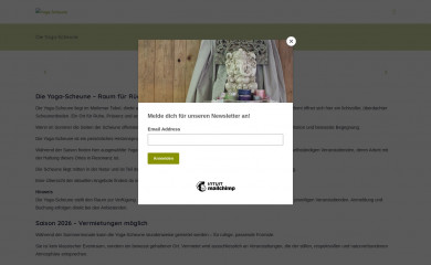 yoga-scheune.ch screenshot