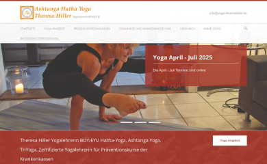 yoga-theresahiller.de screenshot