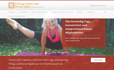 yoga-theresahiller.de screenshot