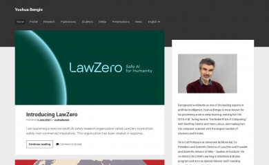 yoshuabengio.org screenshot