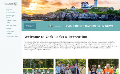 yorkparksandrec.org screenshot