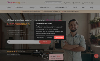 yourhosting.nl screenshot