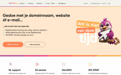 yourhosting.nl screenshot