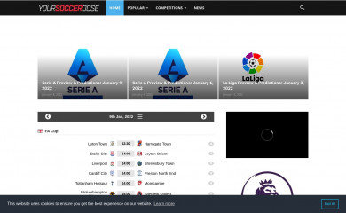 yoursoccerdose.com screenshot
