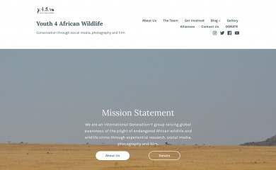 youth4africanwildlife.org screenshot