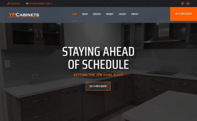 ypcabinets.com.au screenshot